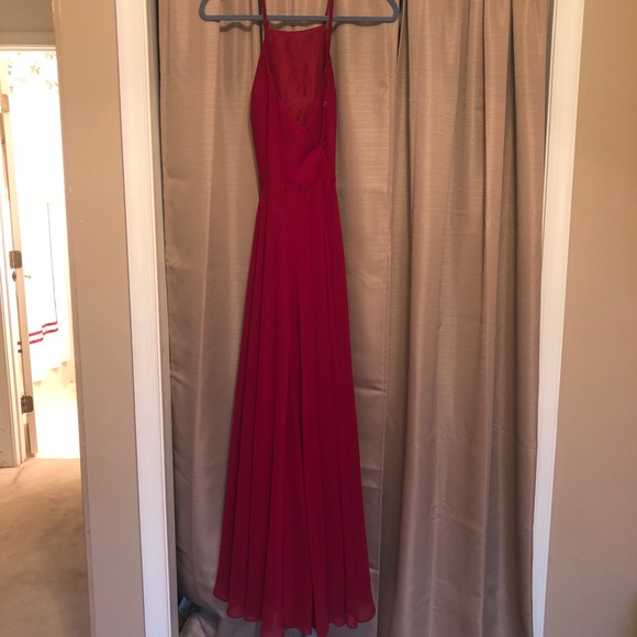 JJ’s House Floor-Length Chiffon Bridesmaid Dress - Picture 5 of 5
